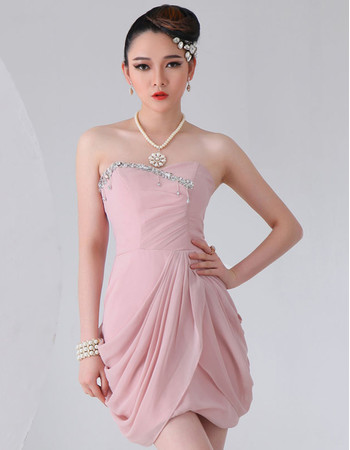 Beautiful Chiffon Short Sheath Sweetheart Homecoming Dress for Girls