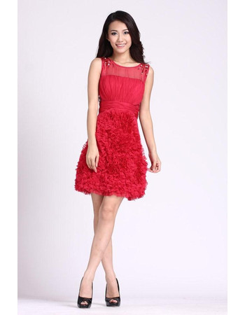 Girls Short Chiffon Homecoming/ Party/ Cocktail Dress