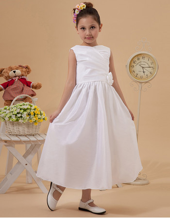 Taffeta Tea Length First Holy Communion Dress