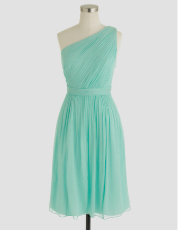 Junior Modest One Shoulder Sleeveless Short Chiffon Homecoming Dress