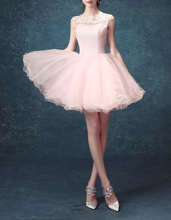 Designer Ball Gown Short Tulle Taffeta Homecoming Dress