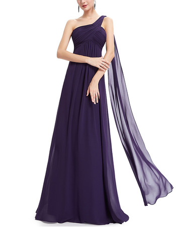 purple chiffon dress