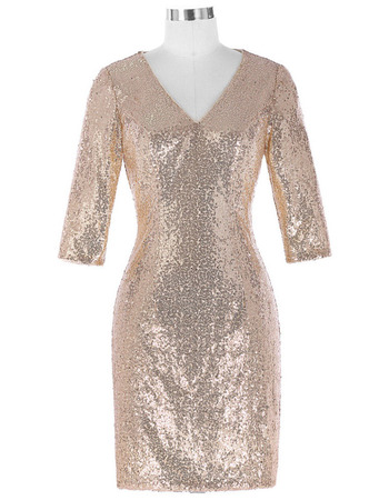 knee length sequin dress