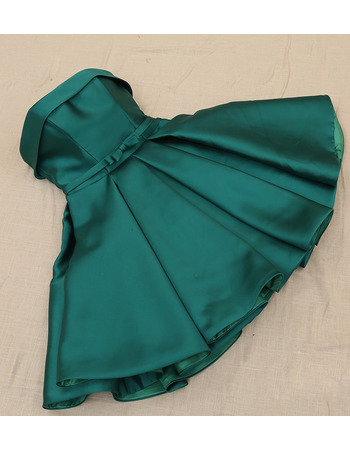 A-Line Strapless Short Emerald Green Homecoming/ Party Dress