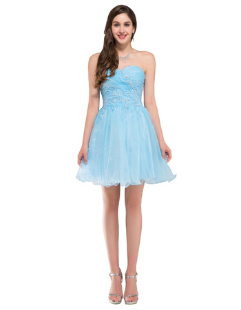 Girls Cheap Sweetheart Mini/ Short Homecoming/ Sweet Sixteen Dress