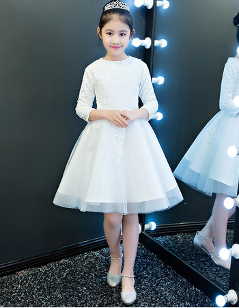 girls long sleeve formal dress