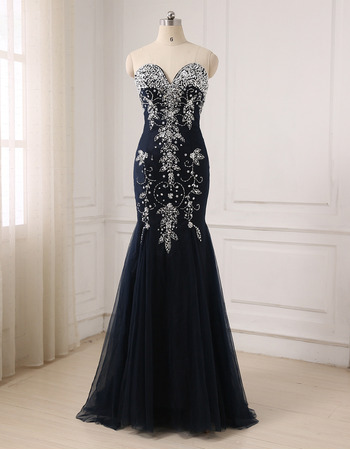 Custom Mermaid Sweetheart Floor Length Evening/ Prom/ Formal Dress