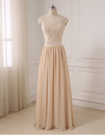 Elegant Sweetheart Floor Length Chiffon Evening/ Prom/ Formal Dress