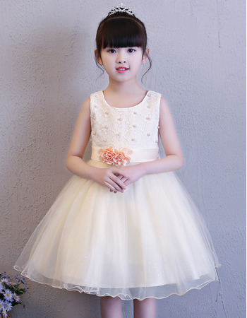 Adorable Ball Gown Mini/ Short Flower Girl Dress for Wedding