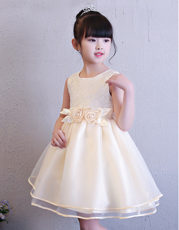 Style Ball Gown Mini/ Short Flower Girl Dress for Wedding