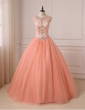 New Style Ball Gown Floor Length Prom/ Quinceanera Dress