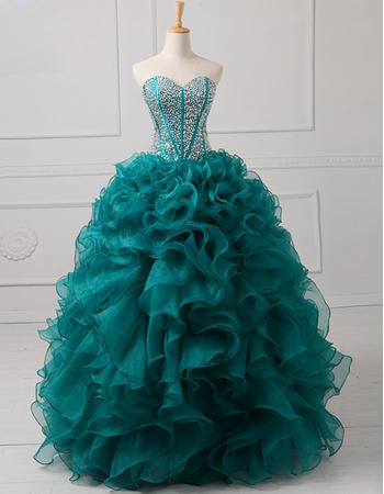 Elegant Ball Gown Sweetheart Floor Length Prom/ Quinceanera Dress