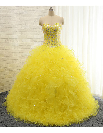 Elegant Ball Gown Sweetheart Floor Length Prom/ Quinceanera Dress