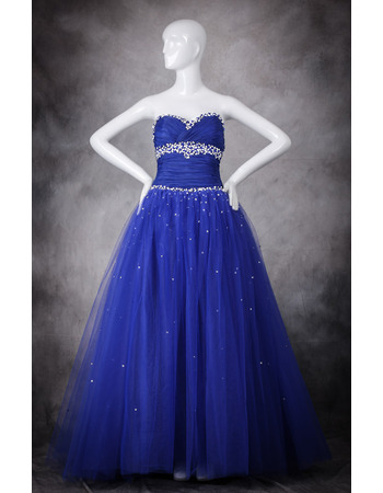 Custom Sweetheart Floor Length Prom/ Party/ Quinceanera Dress