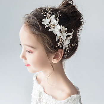 Cute Pearl Flower Girl Fascinator Hair Accessory for Wedding