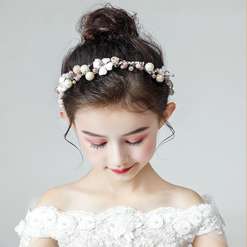 Flower Girl Pearl Hairband Headband Hair Accessory for Wedding