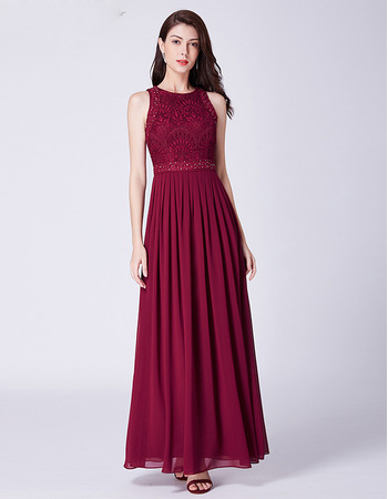 Inexpensive Floor Length Chiffon Evening/ Prom/ Formal Dress