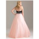 Affordable A-Line Sweetheart Floor Length Organza Plus Size Evening Dress