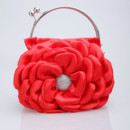 Affordable Satin Evening Handbags/ Clutches/ Purses with Flower