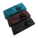 Affordable Satin Evening Handbags/ Clutches/ Purses with Flower