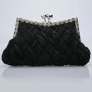 Beautiful Satin Evening Handbags/ Clutches/ Purses with Rhinestone