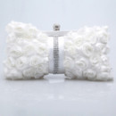 Affordable Satin Evening Handbags/ Clutches/ Purses with Flower