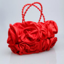 Inexpensive Silk Evening Handbags/ Clutches/ Purses with Flower