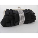 Inexpensive Silk Evening Handbags/ Clutches/ Purses with Rhinestone