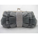 Inexpensive Silk Evening Handbags/ Clutches/ Purses with Rhinestone