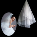 Beautiful 1 Layer Tulle Wedding Veil with Beading for Bride