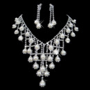 Beautiful Crystal Earring Necklace Set Wedding Bridal Jewelry Collection