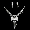 Pretty Crystal Earring Necklace Set Wedding Bridal Jewelry Collection