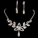 Cheap Crystal Earring Necklace Set Wedding Bridal Jewelry Collection