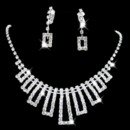 Cheap Crystal Earring Necklace Set Wedding Bridal Jewelry Collection