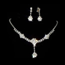 Cheap Crystal Earring Necklace Set Wedding Bridal Jewelry Collection