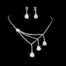 Cheap Crystal Earring Necklace Set Wedding Bridal Jewelry Collection