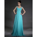 Modern A-Line Sweetheart Floor Length Chiffon Bridesmaid Dress for Women