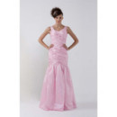 Women's Vintage Mermaid/ Trumpet Floor Length Pink Prom Evening Dress