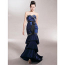 Designer Retro Mermaid/ Trumpet Sweetheart Taffeta Prom Evening Dress