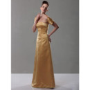 Retro A-Line Strapless Floor Length Prom Evening Dress