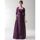 Discount Vintage A-Line Strapless Taffeta Prom Evening Dress for Women