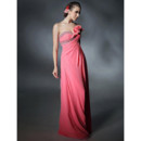Elegant Sheath Sweetheart Chiffon Prom Evening Dress for Women