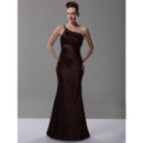 Classic One Shoulder Mermaid Prom Evening Dress for Women