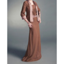Cheap A-Line Floor Length Chiffon Mother Dress with Jackets