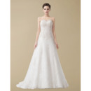 Classic Designer A-Line Sweetheart Court Train Wedding Dress