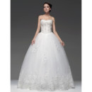 Cheap Ball Gown Sweetheart Floor Length Wedding Dress