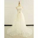Simple Sheath/ Column One Shoulder Wedding Dress with Detachable Train