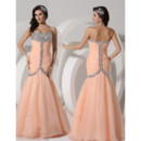 Amazing Mermaid Sweetheart Long Chiffon Evening Prom Dress for Women