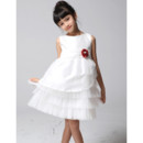 Pretty A-Line Knee Length Little Girls Pageant/ Party Dress