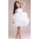 Beautiful Ball Gown Short Satin Ruffle Little Girls Party/ Pageant/ Party Dress